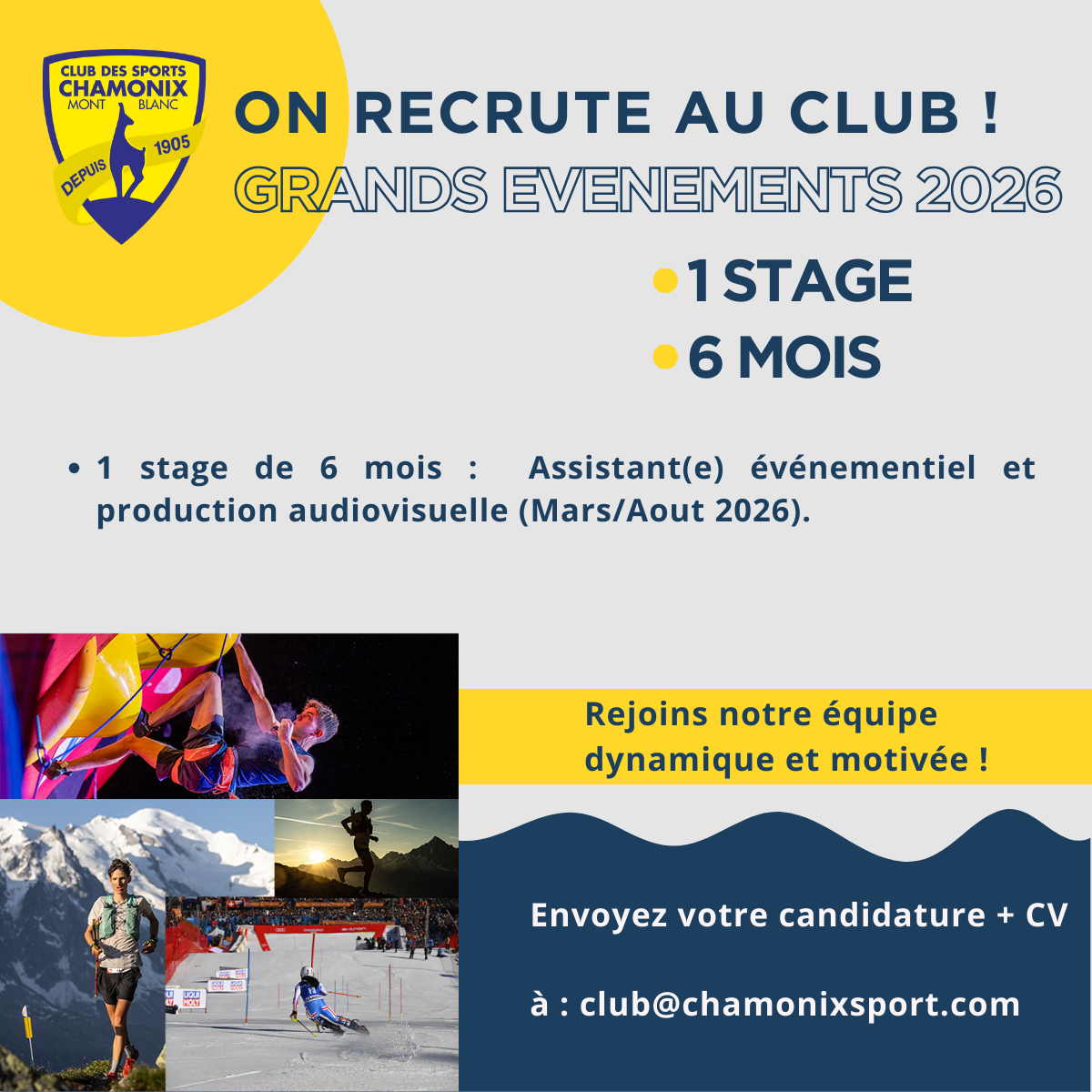 le club recrute !